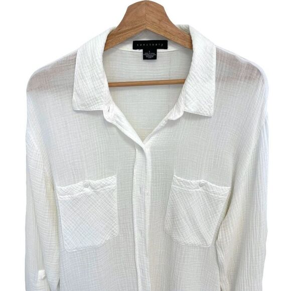 Sanctuary Bruched Cotton Top - Picture 2 of 6